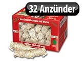Produkt-Bild: &Ouml;kologische Holzwolle-Anz&uuml;nder 32 St&uuml;ck
