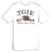 THANK GOD I FISH Funny Fishing Adult T-shirt Tee Shirt, Large, Natural