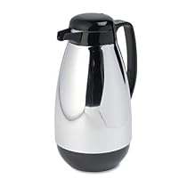 Hormel Vacuum Glass Lined Chrome-Plated Carafe CARAFE,1L,CE/BK (Pack of2)
