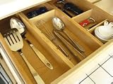 Axis Expandable Wood Kitchen Drawer Dividers - Bonus 5 Piece Set