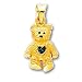 14k December BirthStone Bear Pendant