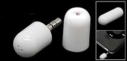 White Mini Microphone for iPhone 3G 3GS iPod 2nd 3rd Gen classic Video