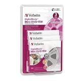 Verbatim Mini DVD-RW DigitalMovie 1.4GB 2X 3pk Jewel Case Blister