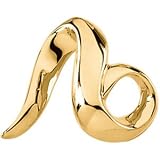 14K Yellow Gold Chain Pendant Slide