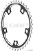 Fsa Super Road S10 38t (52) 110mm Black Chainring (mfg# Wb060-38t)