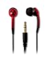 Ifrogz EarPollution Plugz - Headphones ( in-ear ear-bud ) - black, red