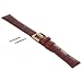 Alligator Grain Watchband Brown Band 18mm