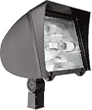 RAB Lighting Flex Flood XL FXLH350SFPSQ Bronze HID Floodlight 350W Metal Halide quad tap Slipfitter Mount
