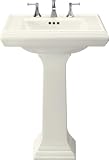 Memoirs Pedestal Bathroom Sink with 4 Centers Finish: Biscuit