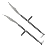 Silver Ninja Tonfa Swords Set of 2