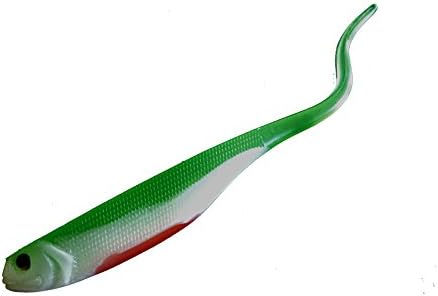 Extreme Whiptail Shad Soft Fishing Lure 6" (2 Packs of Four) (Jamaica Bay Watermelon)