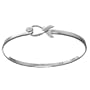 Sterling Silver "Hope, Act, Live" Breast Cancer Awareness Bracelet