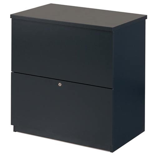 Bestar 2 Drawer Lateral in Charcoal