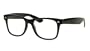 New OG Vintage Buddy NERD Wayfarer Blues Brothers Clear Sunglasses - Black