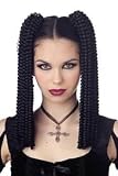 Adult Gothic Costume Spiral Falls (Extensions) in Black