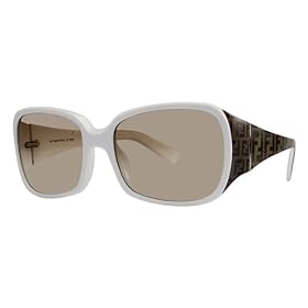 FENDI FS461 110 WHITE PLASTIC SUNGLASSES