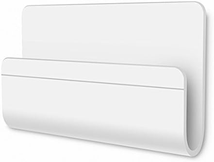 Junadael Wall-Mounted Cell Phone charging Stand Holder Portable Cellphone Charging Cradle for All Smartphones and Tablets,White