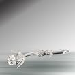 Crystal Clear Rose Lying 5 1/8" #1905