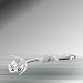 Crystal Clear Rose Lying 5 1/8" #1905