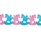 Eigenschaften Party Discount / Schaukelpferd-Girlande blau/rosa, 3m