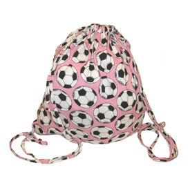 Pink Soccer jersey novelty print sling bag practice gear school bag
