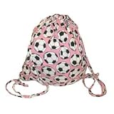 Pink Soccer jersey novelty print sling bag practice gear school bag