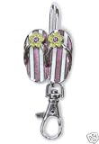 Hawaii Purse Charm Key Finder Pink Slippers