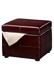 20w Leather Donovan Storage Ottoman