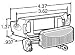 Truck-Lite White Rail Mount for Model 15 Lights 15728