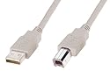 USB Kabel 2.0/1.1 , Stecker A auf Stecker B, 1,8 m