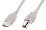 USB Kabel 2.0/1.1 , Stecker A auf Stecker B, 1,8 m
