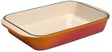 Le Creuset Cast Iron Rectangular Oven Dish, Volcanic, 30 cm