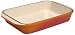 Le Creuset Enameled Cast-Iron 8-by-11-3/4-Inch Rectangular Baking Dish, Flame