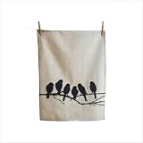 ferm Living 5002 Lovebirds Tea Towel