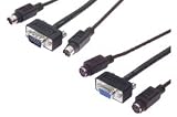 Super Thin Plenum KVM Cable, Male / Female, 50.0 ft.