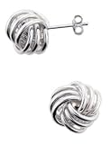 Sterling Silver Love Knot Earrings