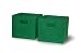 Furniture online: Sourcing Solutions 2-Piece Folding Storage Bins Set, Green with Open Handles