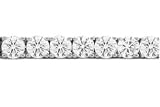 11.20 Ct Round E/F VS Certified Natural Diamond Tennis Bracelet in 14KW