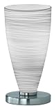 Trio-Leuchten 570910101 Energiespar-Tischleuchte,1xE14,7W,Nickel matt,Glas opal m. gewischt