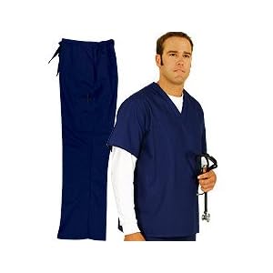 Natural Uniforms Unisex Solid Scrub Set-Assorted Colors