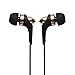 Francois et Mimi In-Ear 3.5mm Aux Hi-Fidelity Headphones Earbuds CH-08, Gold