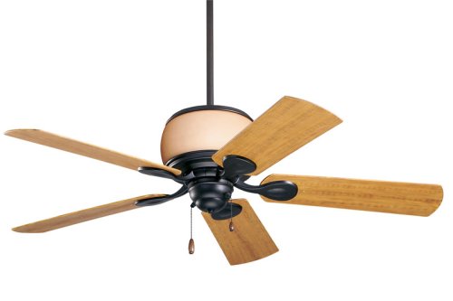 Kitchen: Emerson Ceiling Fans Westfield Model CF680BQ in Barbeque Black. Wet rated indoor/outdoor fan.