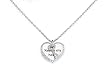 Sterling Silver Cubic Zirconia "Statements" Key To My Heart Pendant by Crislu, 16"-18"