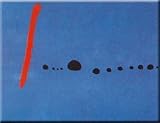  : Bleu II by Joan Miro. Art Print Poster 39.5 inches width by 27.5 inches height. Highest Quality Art Poster Print
