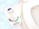 Luxe Bidet Vi-110 Fresh Water Spray Non-Electric Mechanical Bidet Toilet Seat Attachment