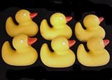 6 Rubber Duck Ducky Duckie Buttons