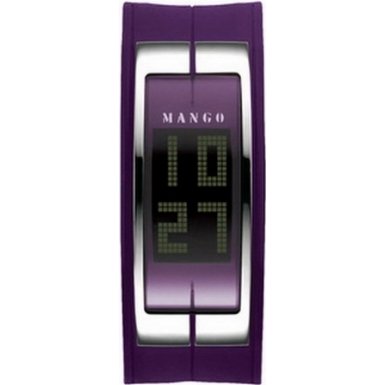 Mango Purple Reggie LCD Ladies Bracelet Watch - QM234.99.01