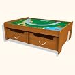 Kidkraft Honey Train Table Set - Includes Train Set