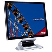 Acer AL1951AS 19 Zoll TFT Monitor DVI (Kontrast 700:1, 8 MS Reaktionszeit) Crystal Brite Panel gl�nzend)