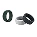 GOGO (Price/6 Pcs) Premium Men's Silicone Wedding Rings Wedding Bands - 8.7mm Wide(2mm Thick) Safe and Sturdy